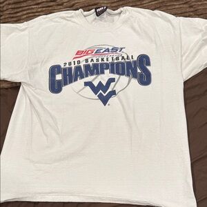 White Big East Champions 2010 T-Shirt